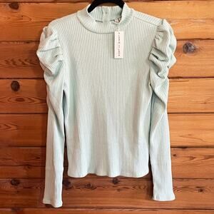 Janie and Jack NWT Blue Ruffle Sleeved Sweater Size 18